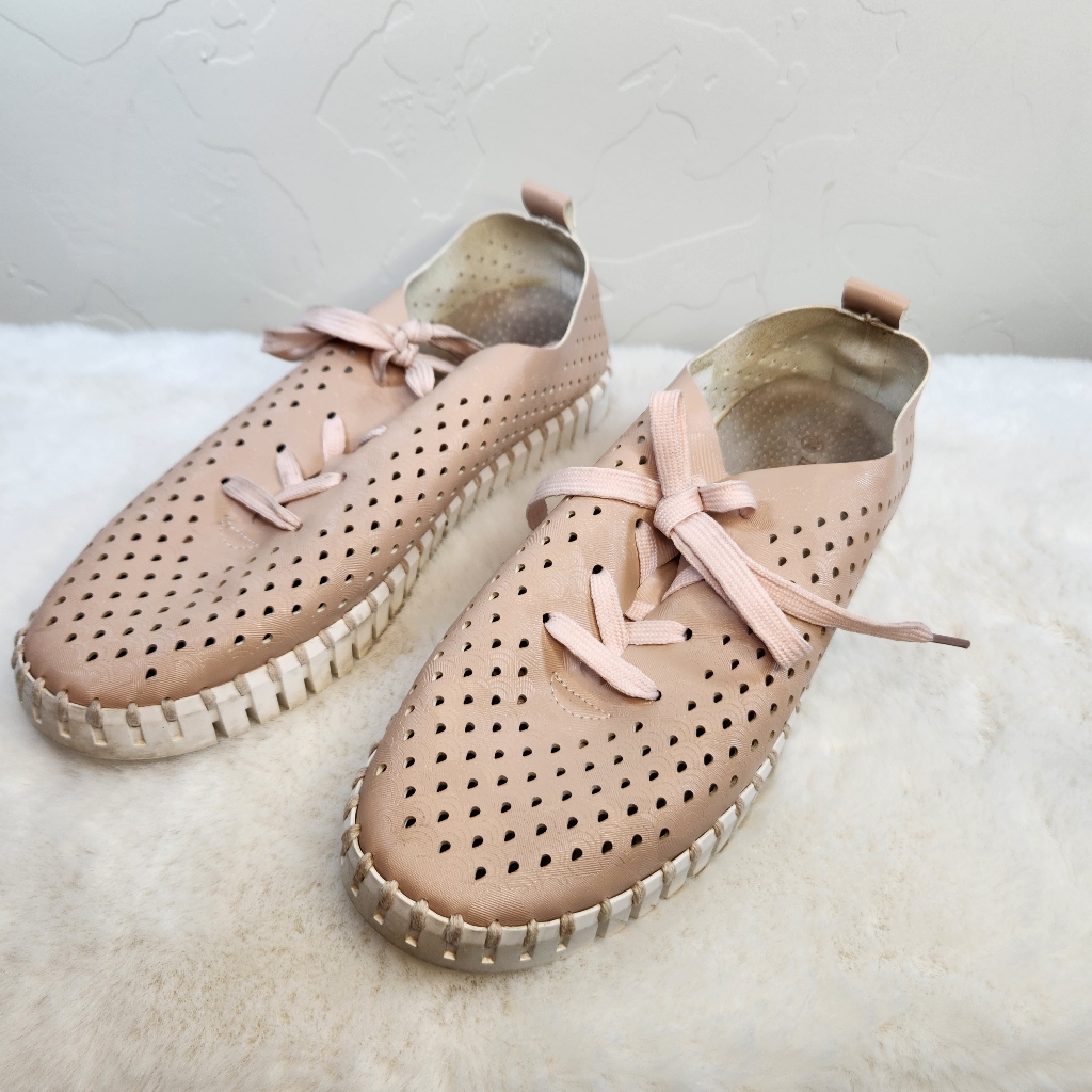 Ilse Jacobsen Tulip Sneakers | Size Eu 38 / Us 8 | Blush Pink Recycled Spring